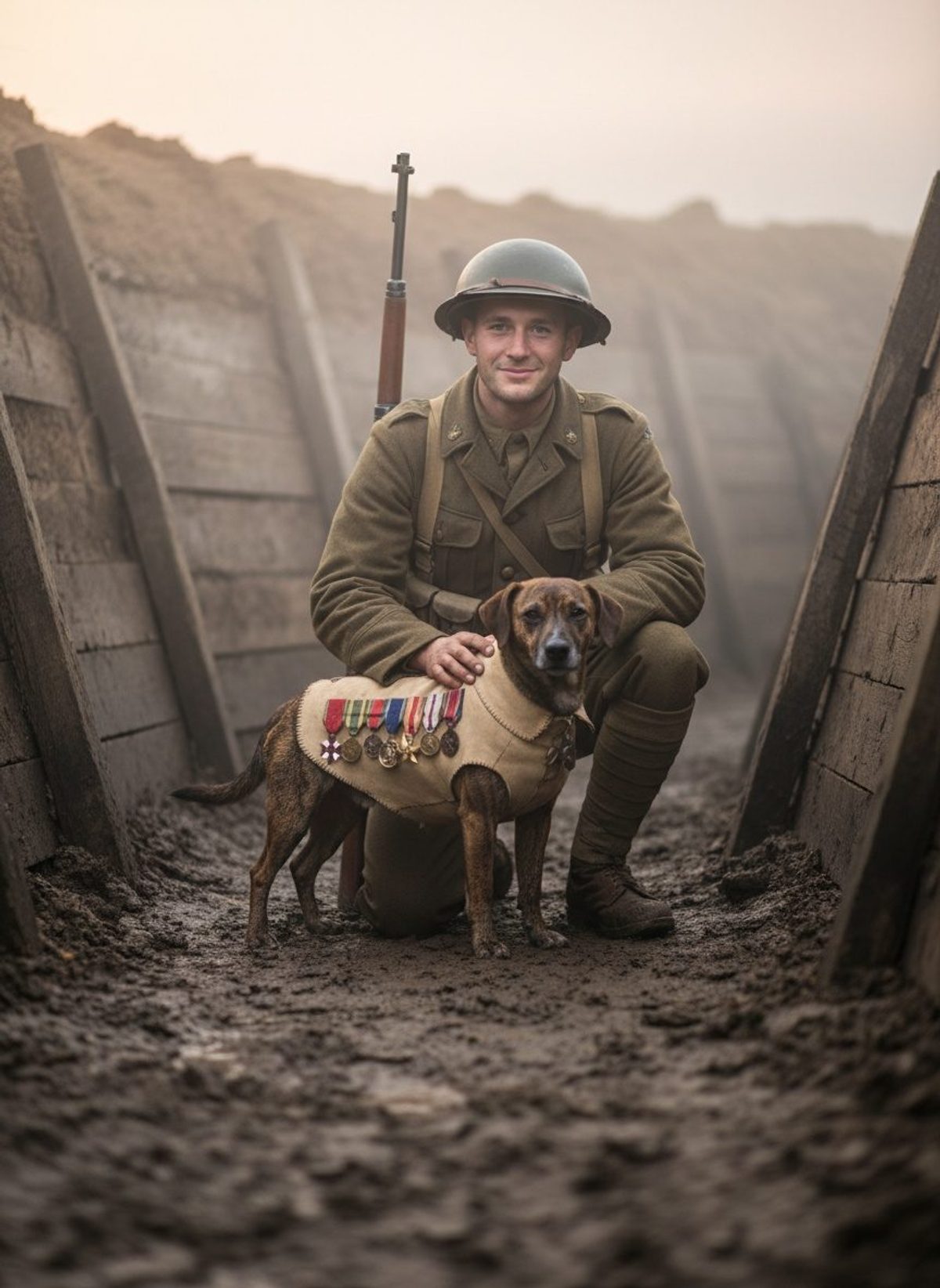 A Stray Wandered Into the Trenches. He Never Left.