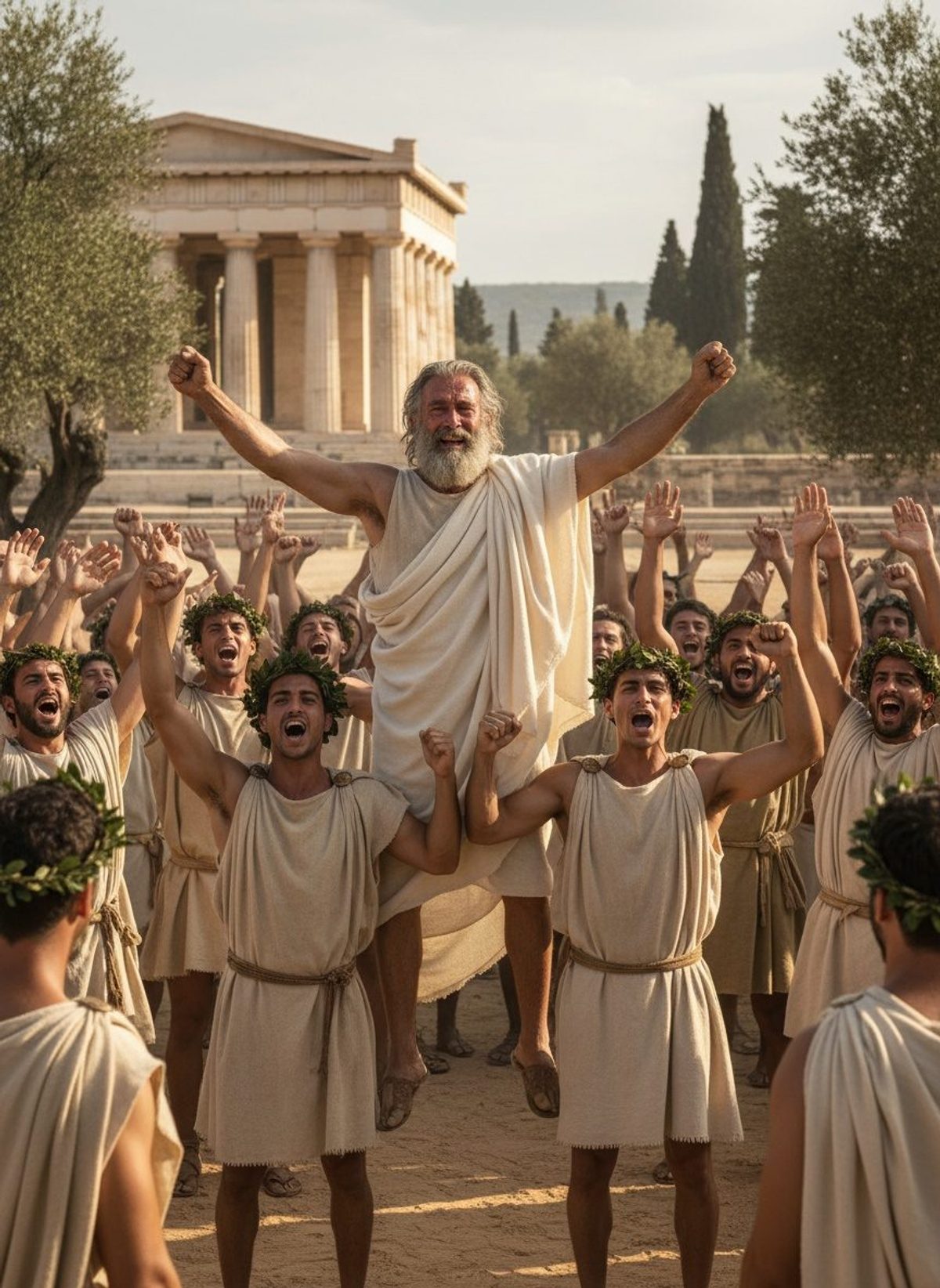 Diagoras of Rhodes Watched His Sons Win. Then He Wept.