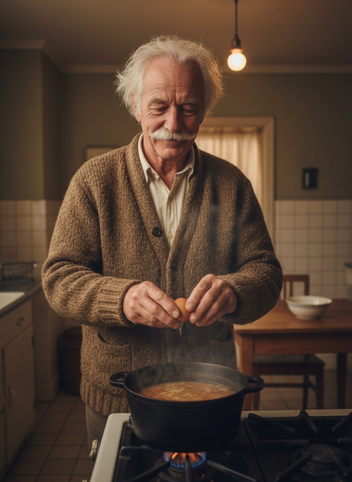 Einstein Cooked His Egg in the Soup. On Purpose.
