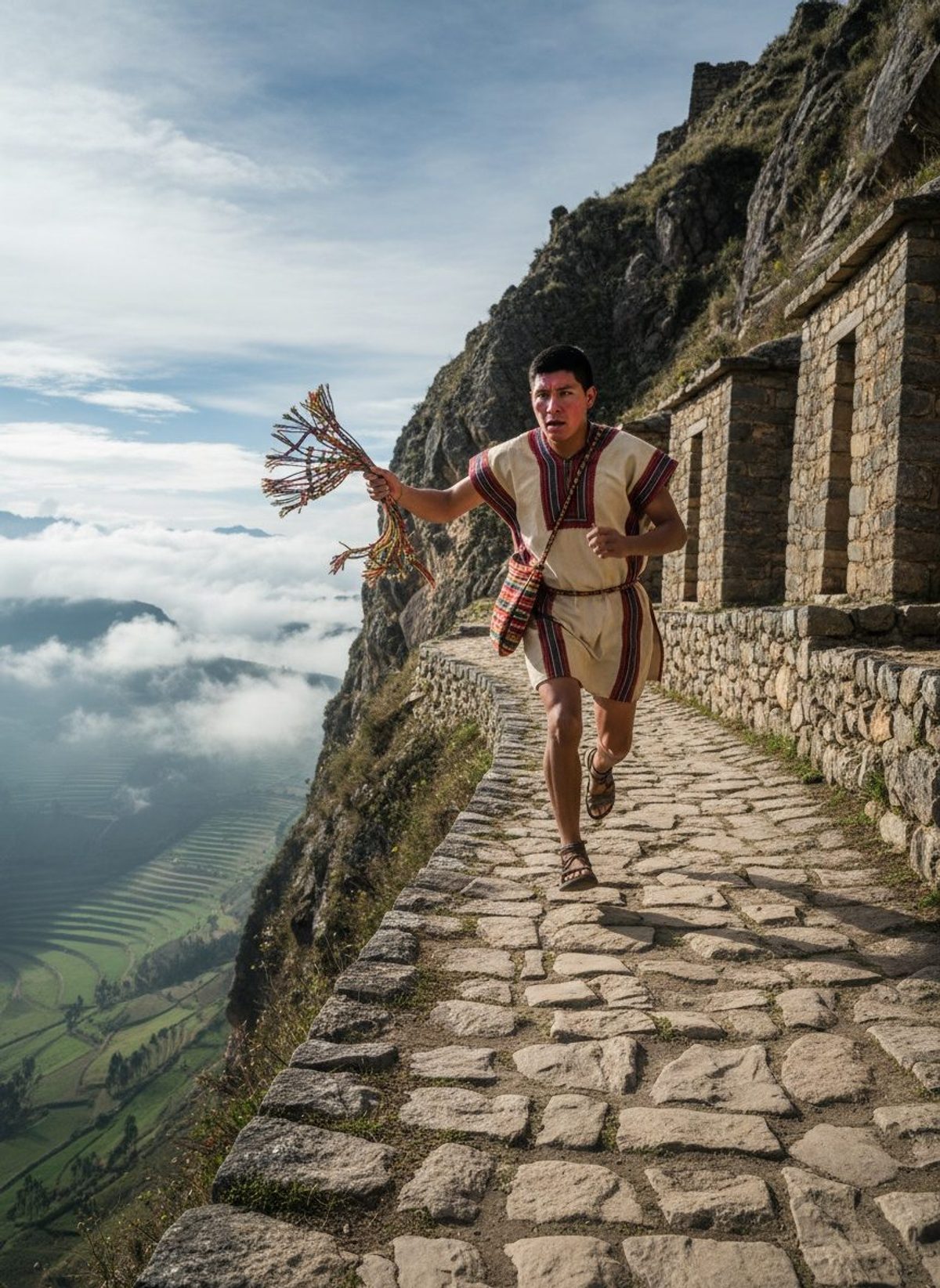 He Carried the Emperor's Message. On Foot. Across the Andes.