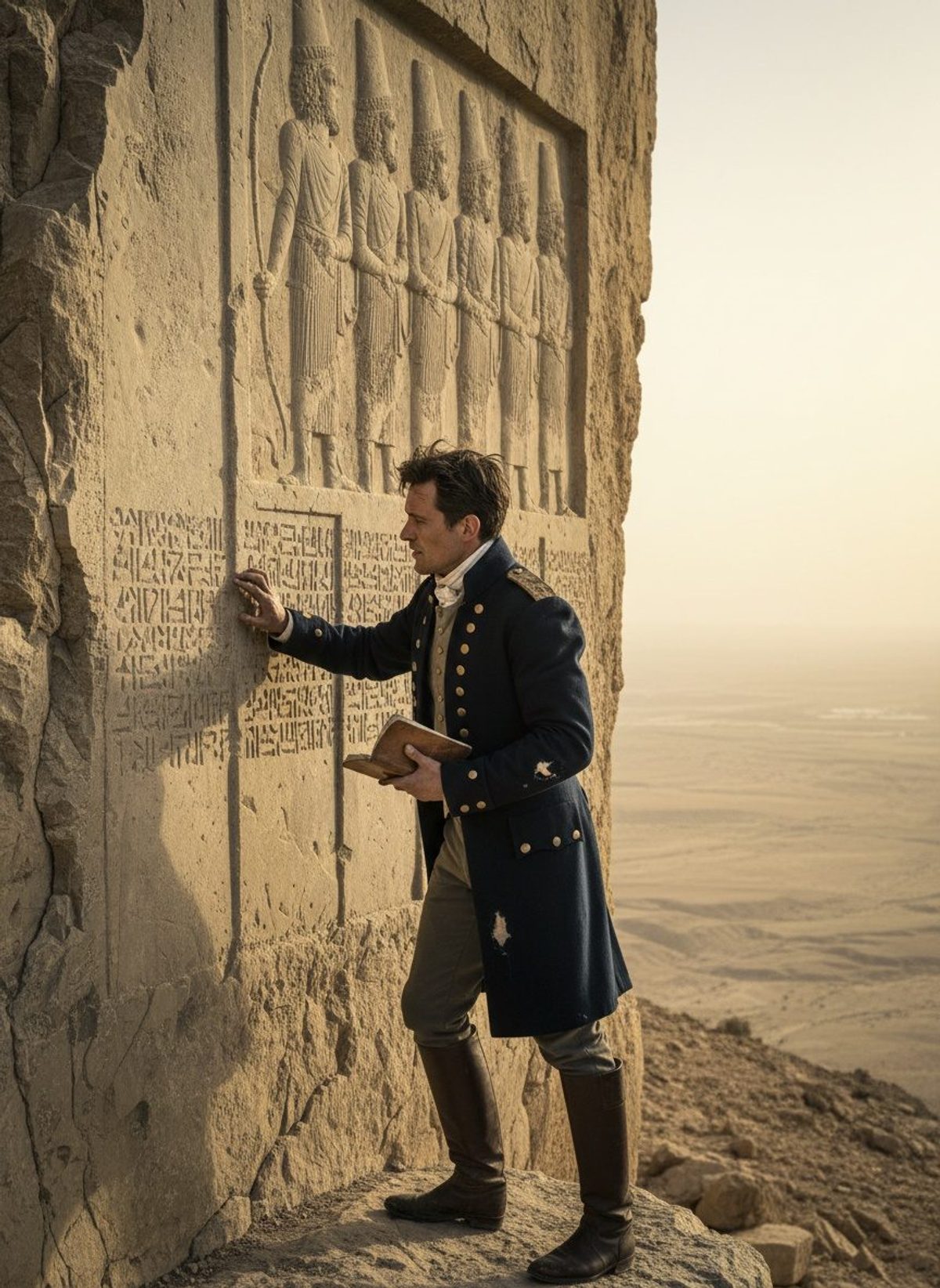 He Climbed a Persian Cliff at Dawn. Britain Understood History.