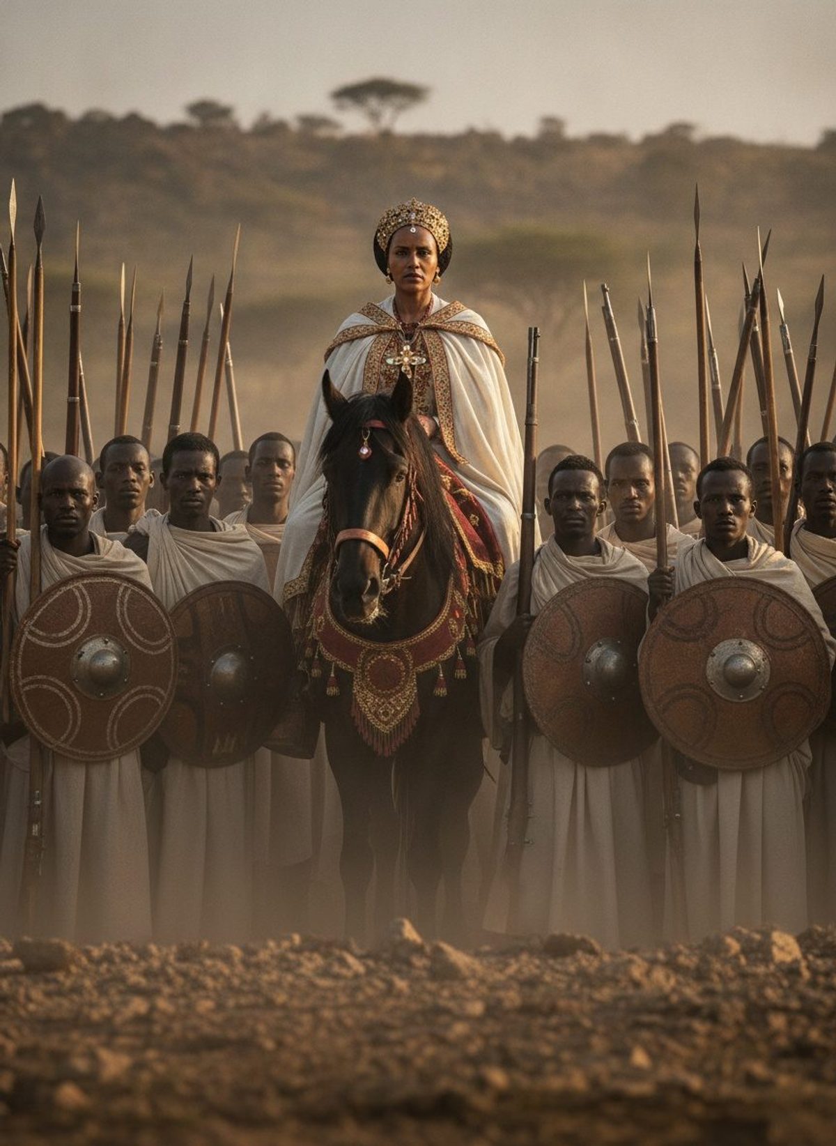 Menelik Stood Alone. His Empress Rode Into the Fire.