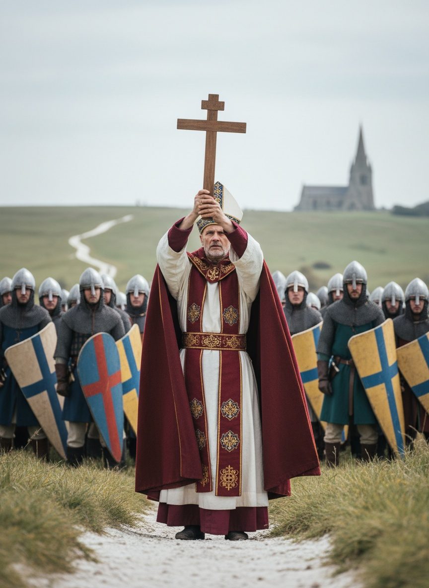 The Day a Bishop Knelt Between a King and a Massacre
