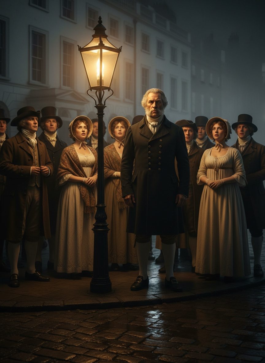 The Day a Blind Man Lit the World's First Gas Street Lamp
