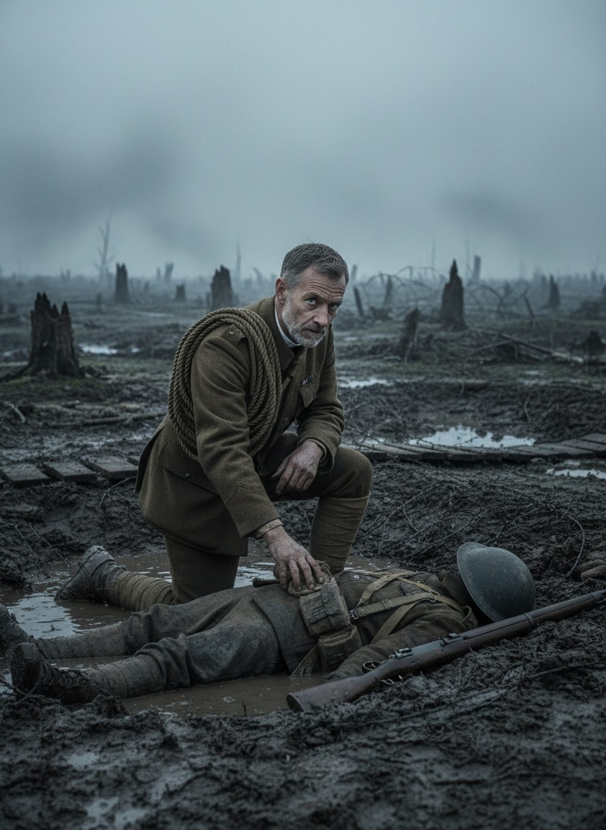 The Day a British Padre Knelt in the Mud and Saved His Men