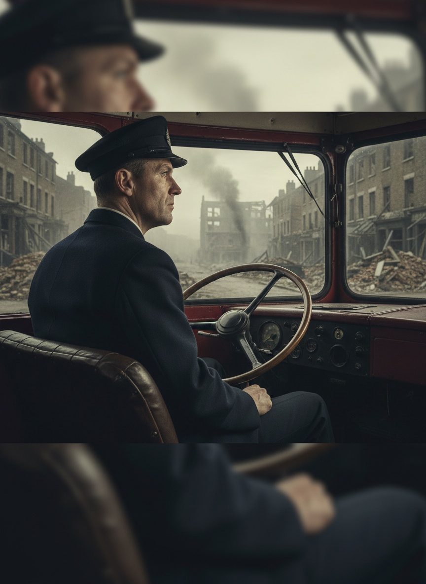 The Day a London Bus Driver Kept His Route Through the Blitz
