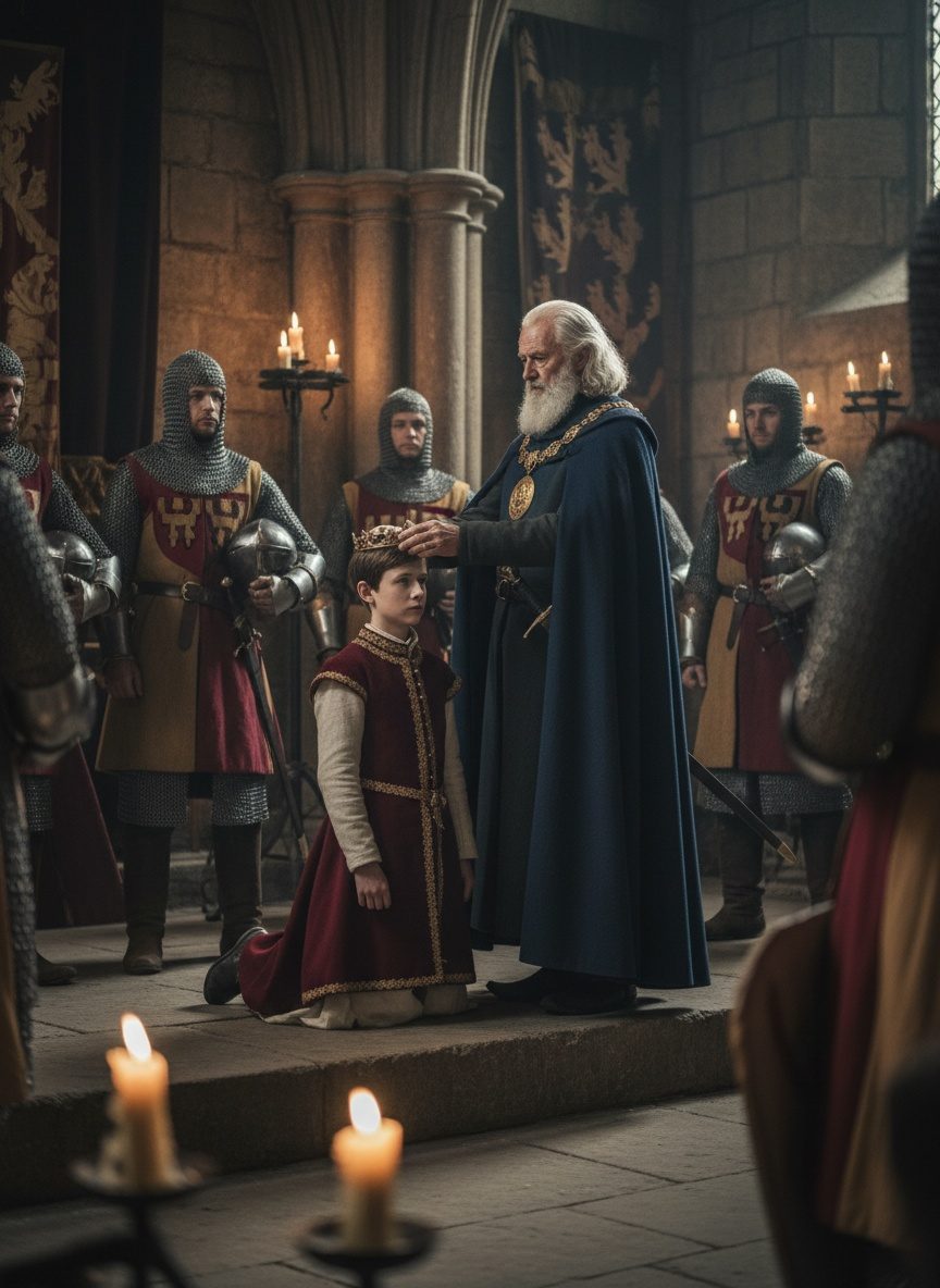 The Day a Nine-Year-Old King Was Crowned in a Broken Crown