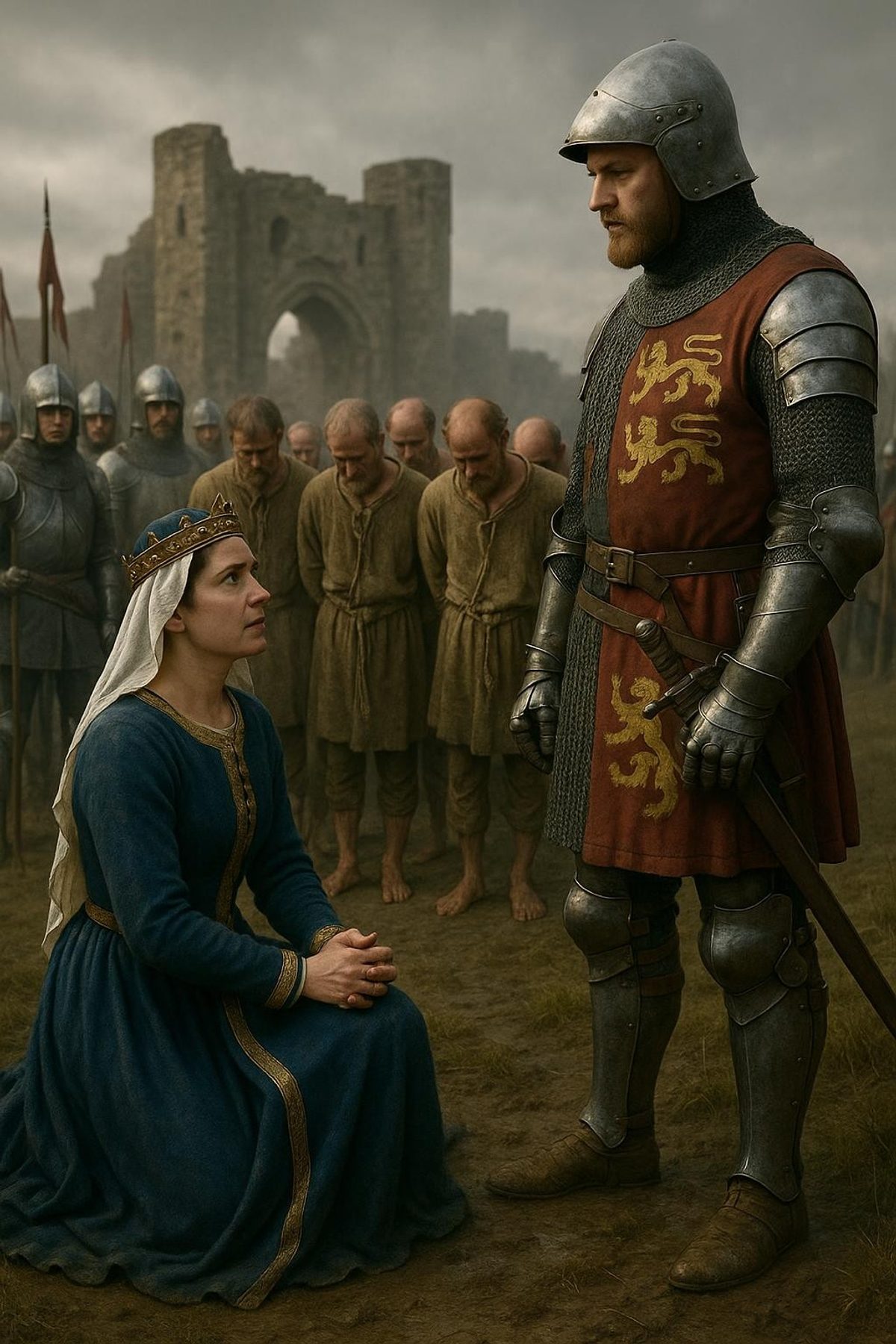 The Day a Queen Knelt and Begged for Six Dying Men