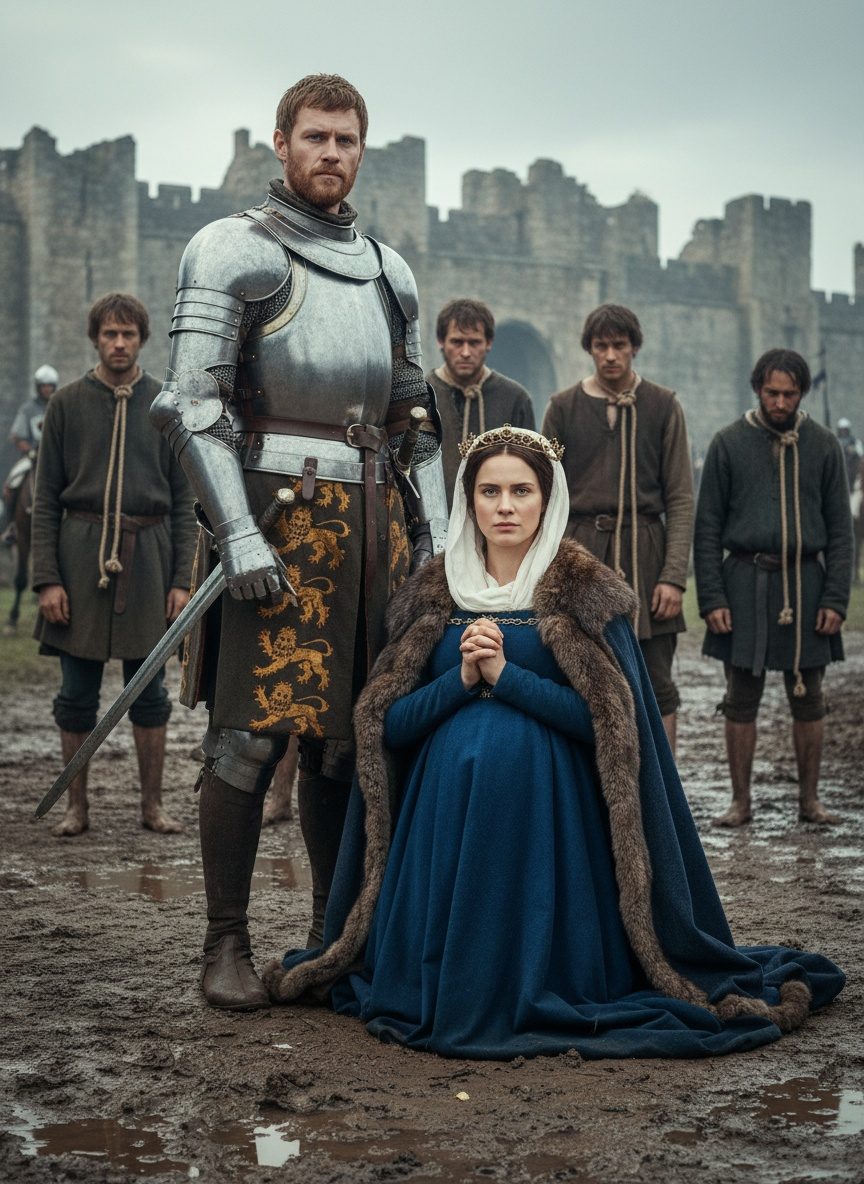 The Day a Queen Knelt in the Mud to Save Six Men