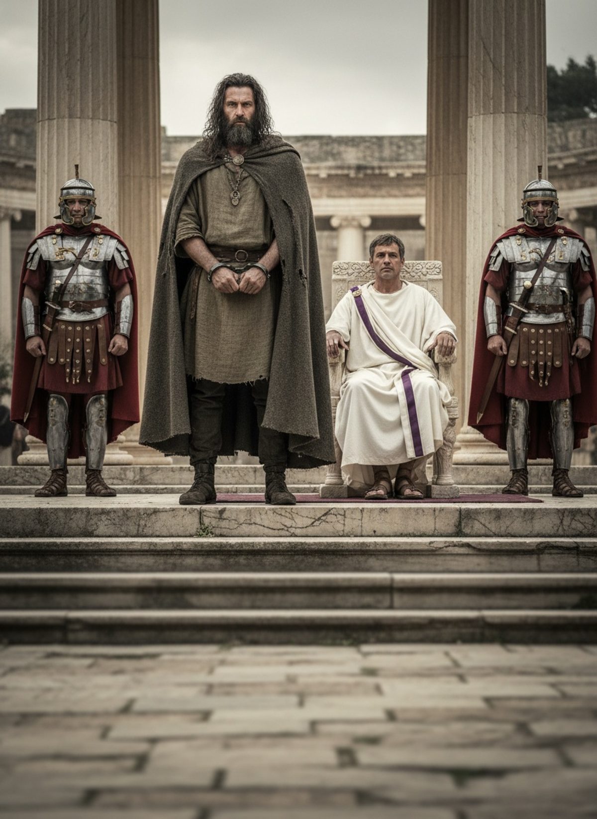 The Day a Roman General Knelt and Spared a British King