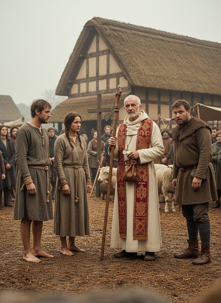 The Day a Saxon Abbott Knelt and Bought a Stranger's Freedom