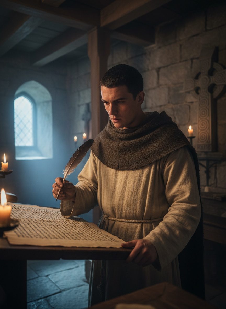 The Day a Saxon Monk Sang the Stars Into England