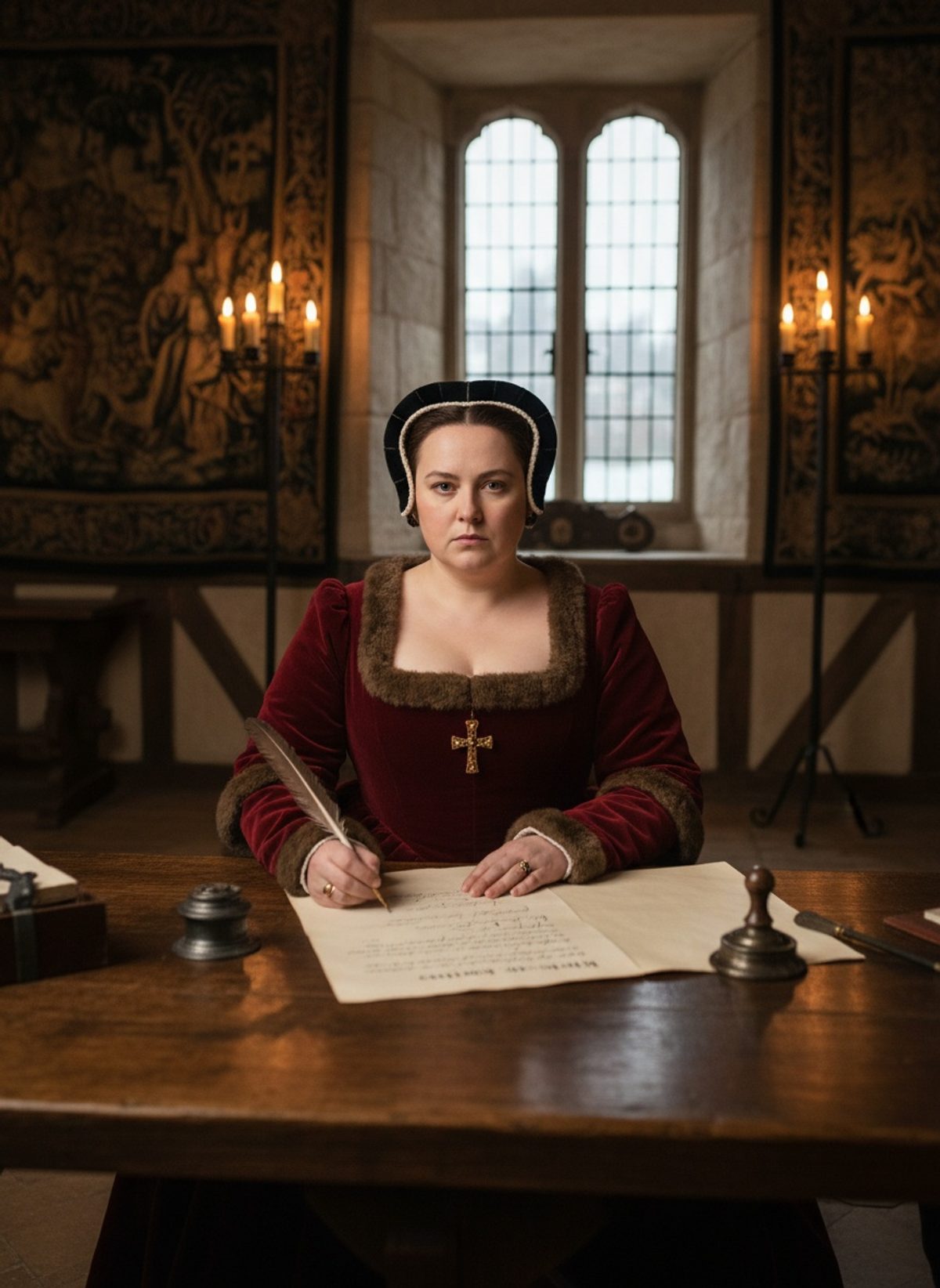 The Day a Tudor Queen Walked Into Her Own Burning