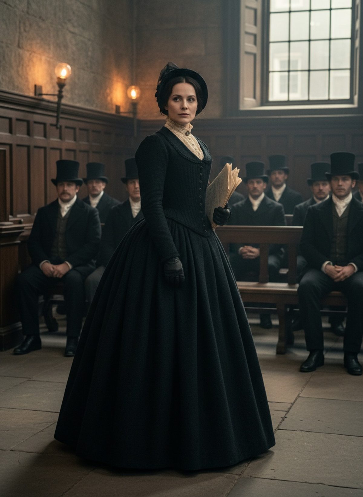 The Day a Victorian Woman Walked Into a Courtroom Alone