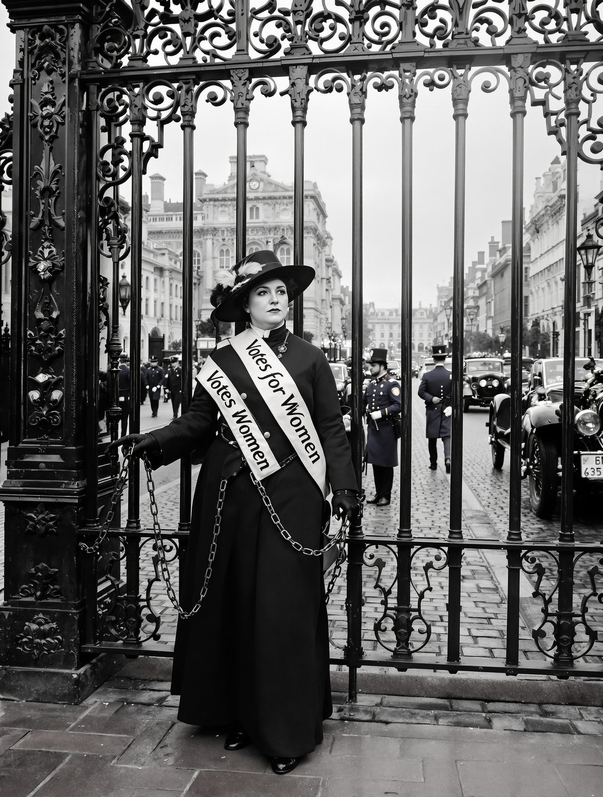 The day Alice Hawkins chained herself to Buckingham Palace for votes