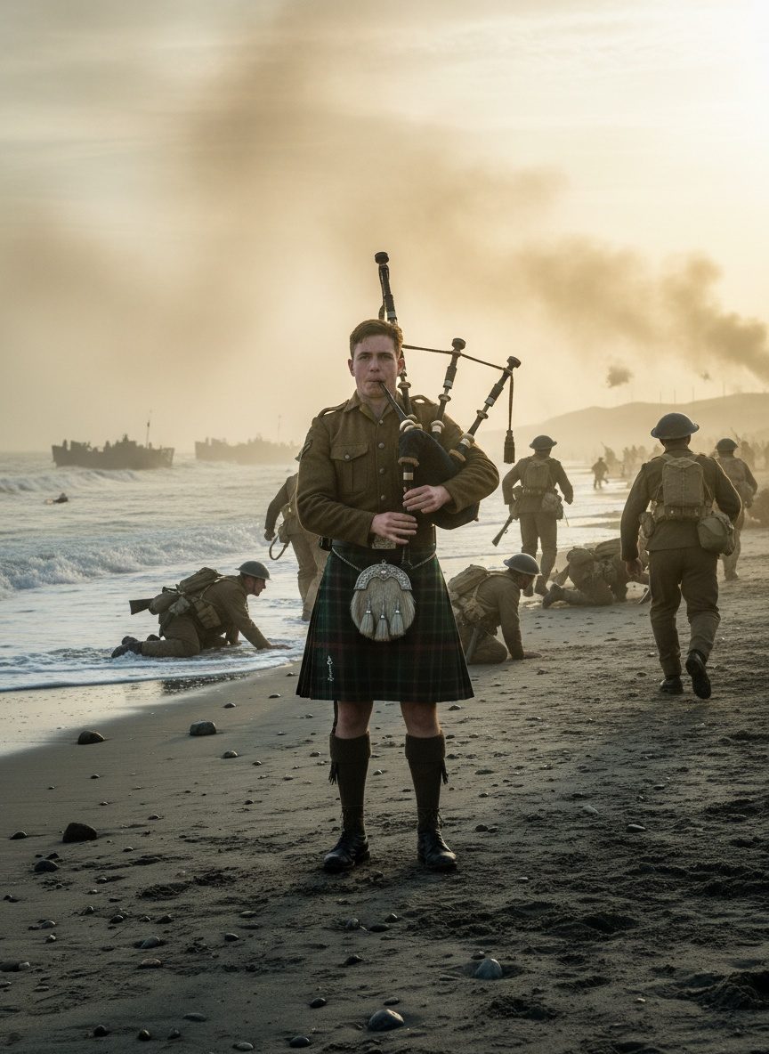 The Day Bill Millin Played the Pipes Into Hell