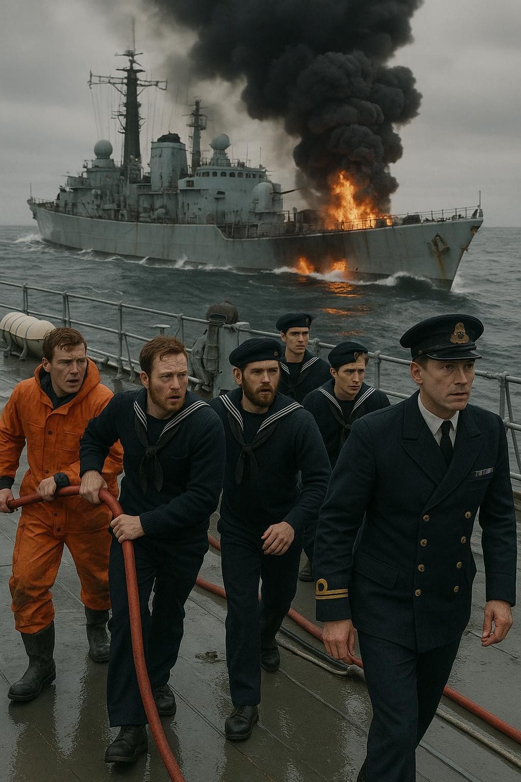 The Day HMS Sheffield Burned and Britain Held Its Breath