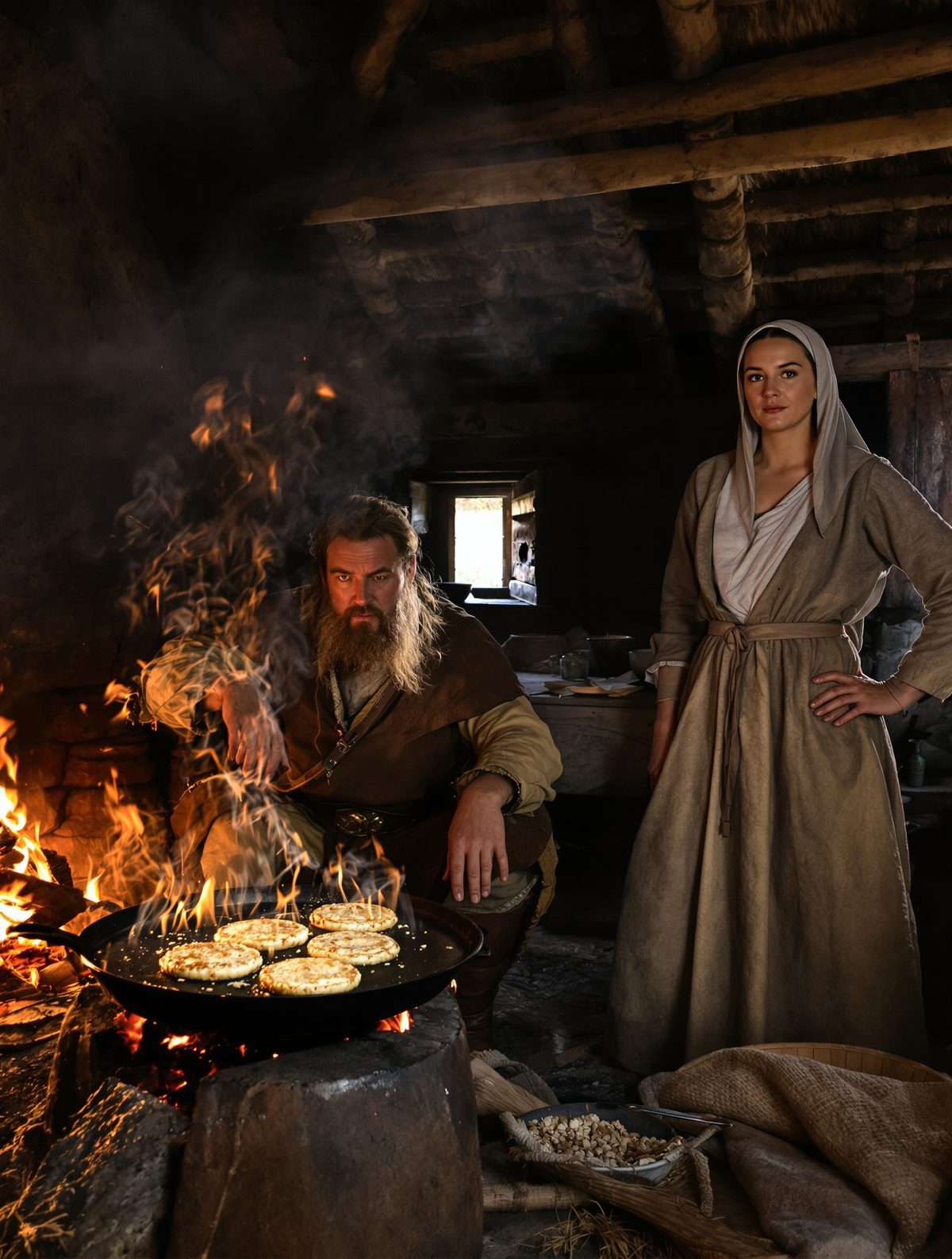 The day King Alfred hid in a peasant's hut and burned the cakes