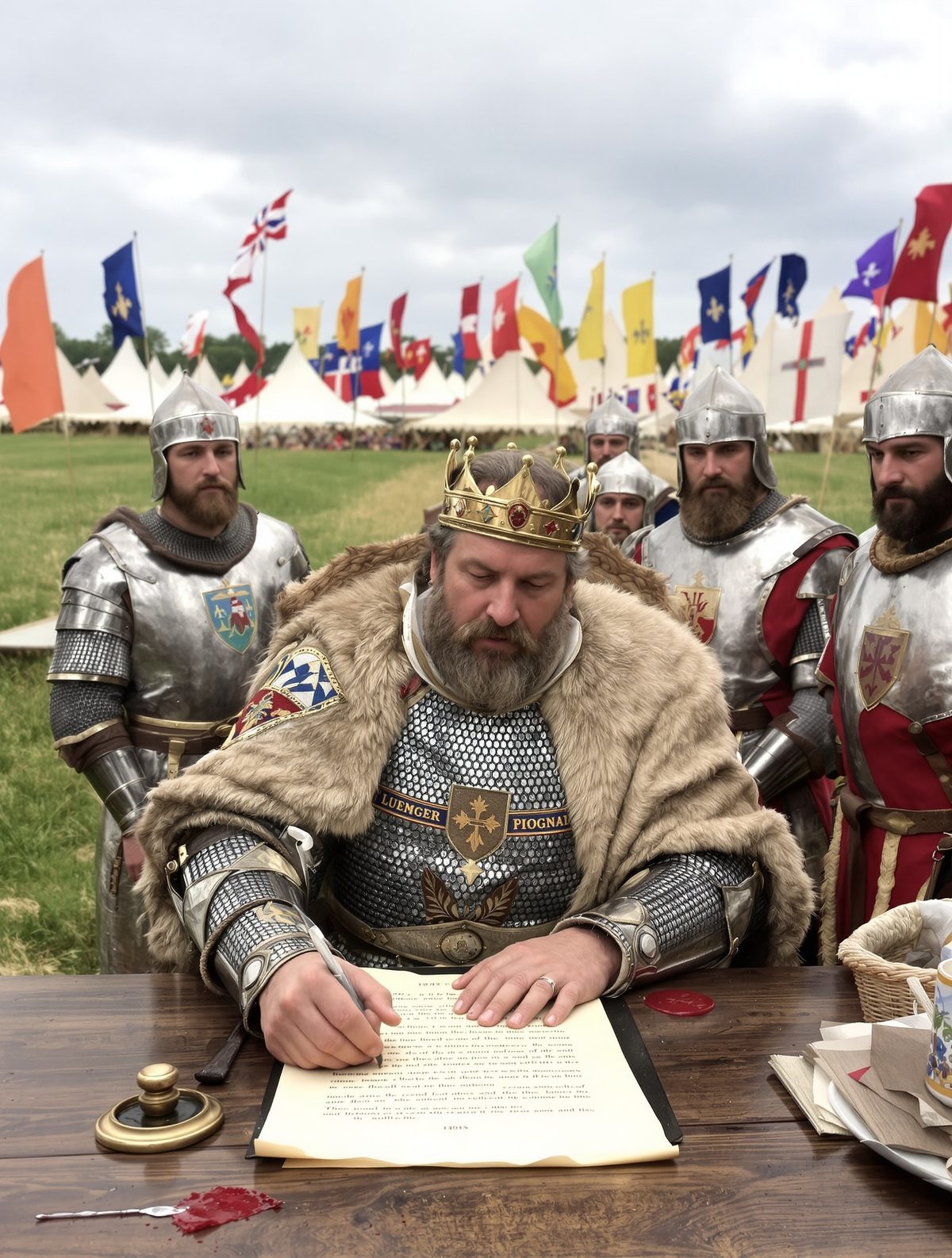 The day King John signed Magna Carta with a trembling hand at Runnymede
