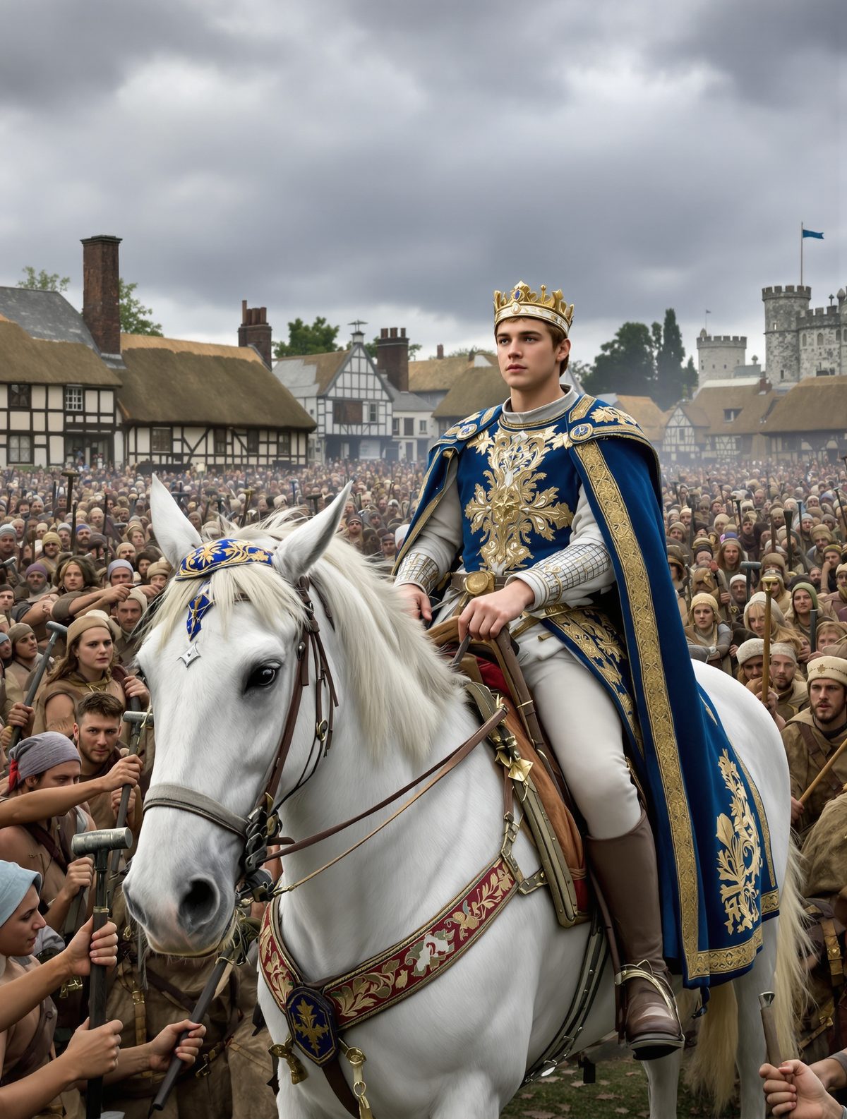 The day King Richard II faced down 100,000 rebels at 14