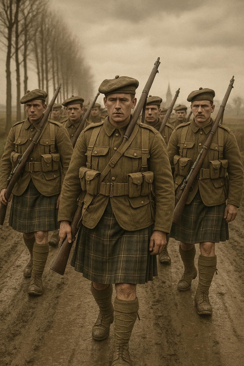 The Day the London Scottish Marched to War in Kilts