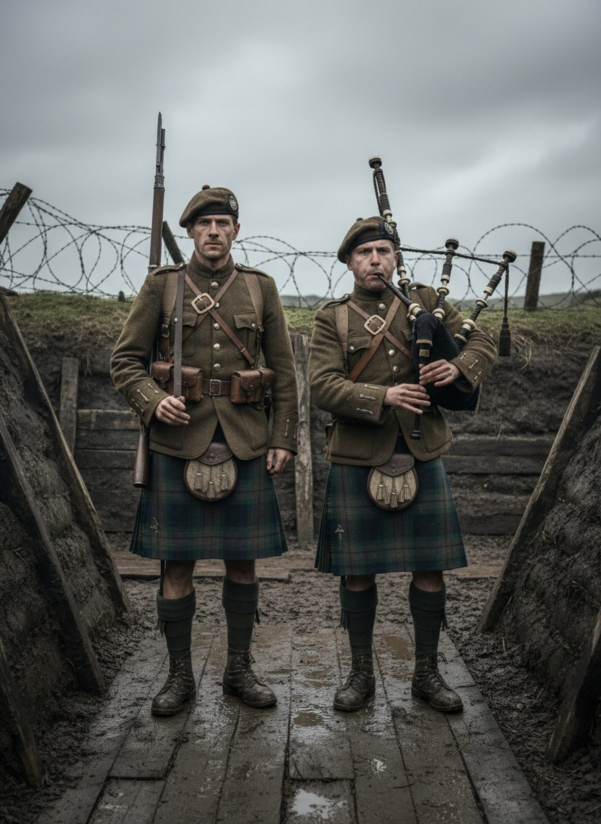 The Highlanders Charged in Kilts. Germany Never Forgot It.