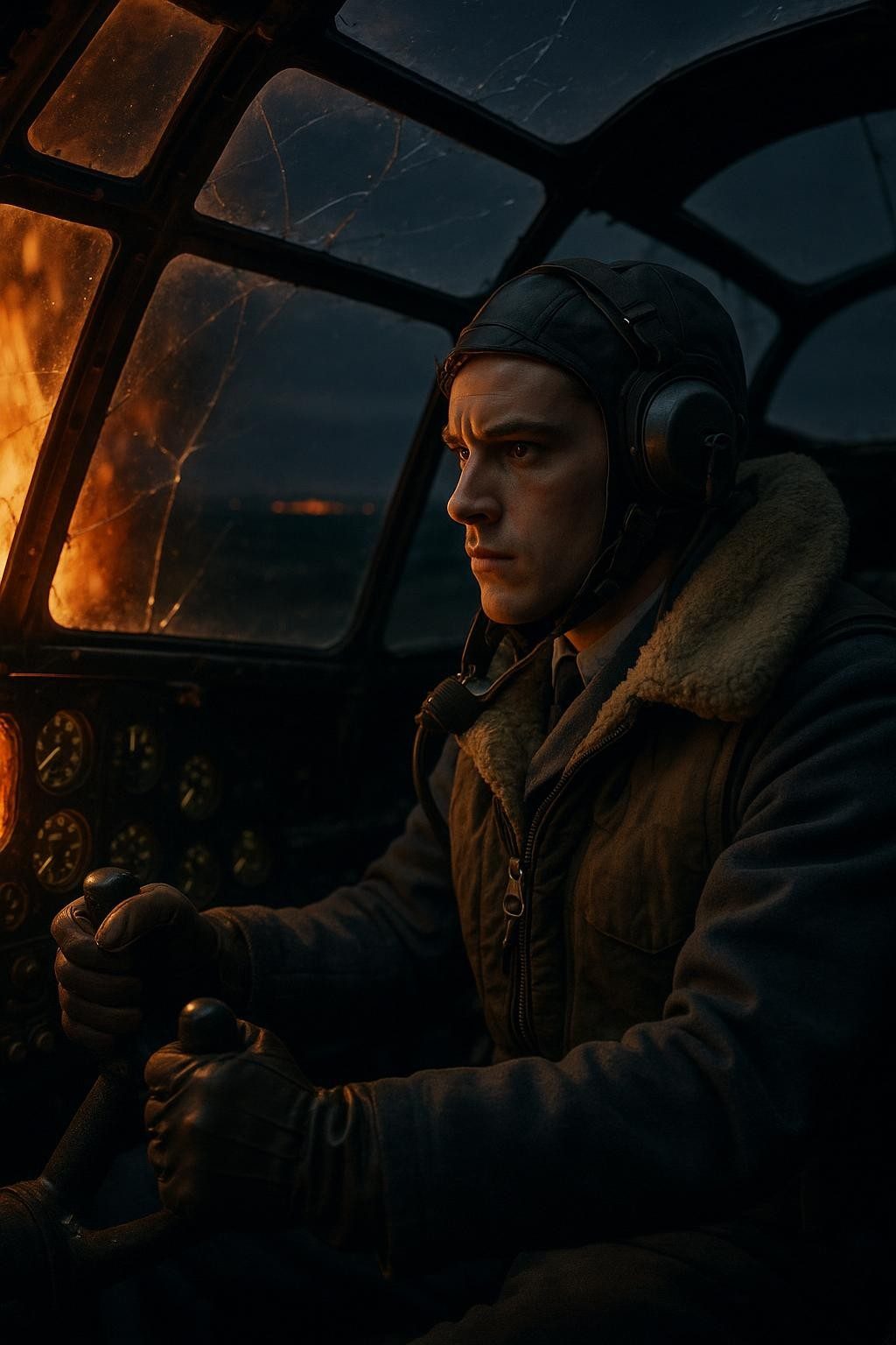 The Night a Burning Bomber Became a Young Man's Coffin