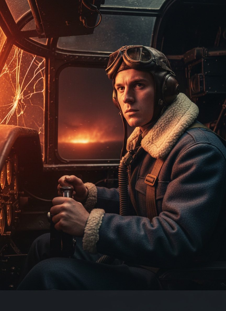 The Night a Twenty-Year-Old Held a Burning Plane for Six Men