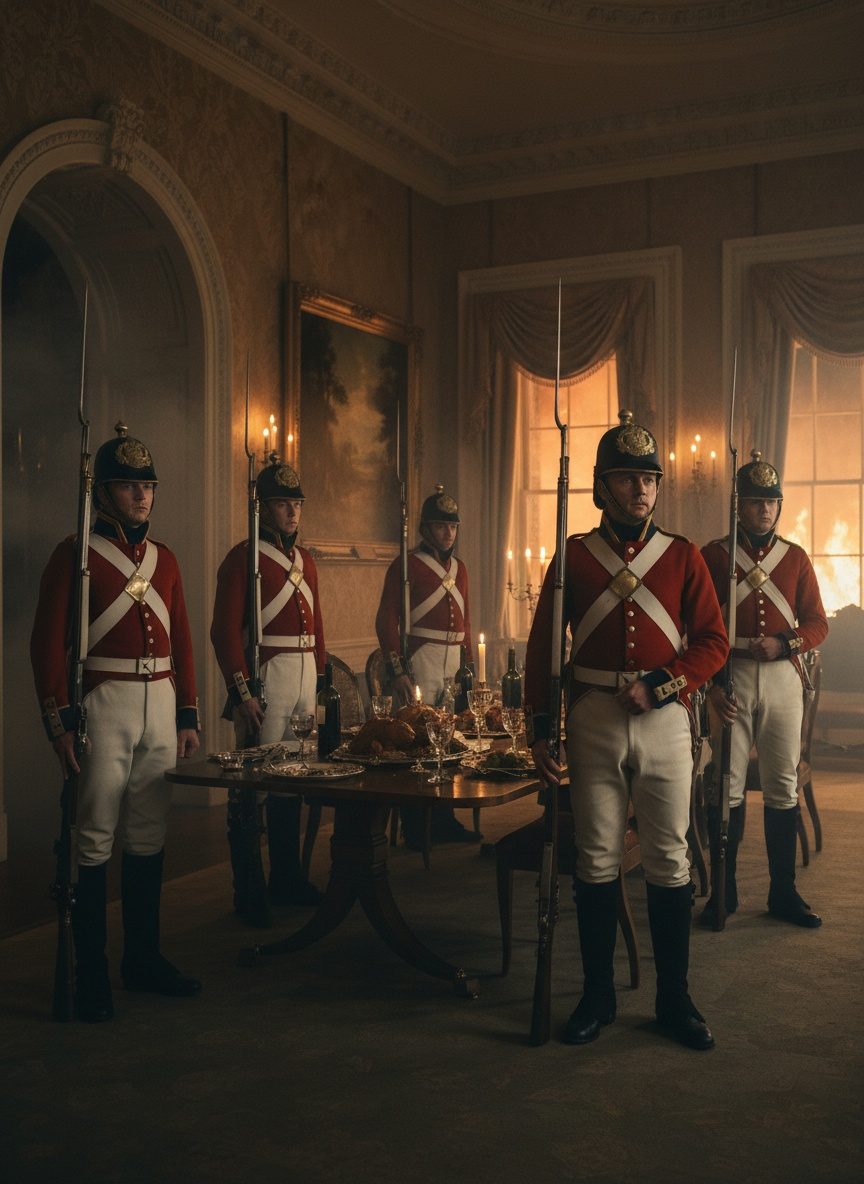 The Night British Soldiers Ate a President's Warm Dinner