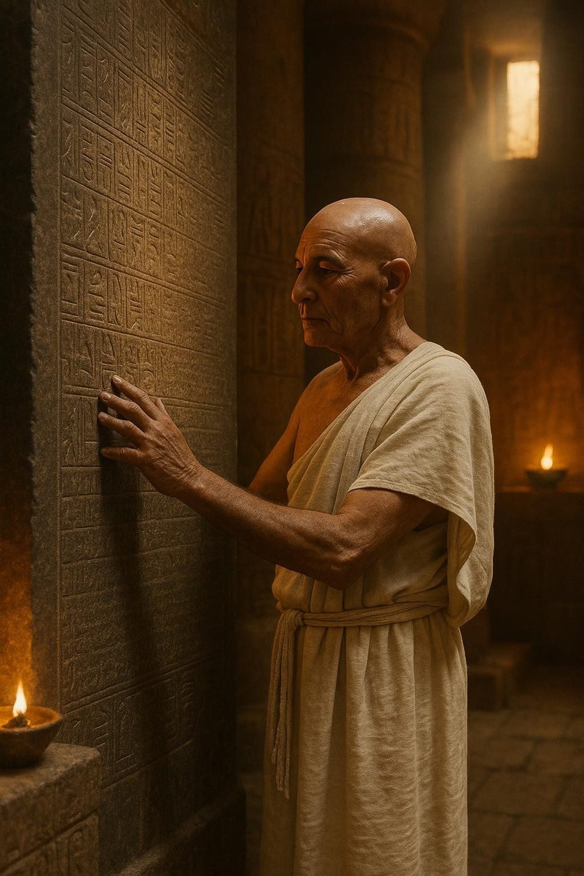 The Priest Who Read the Walls. Egypt Fell Silent.