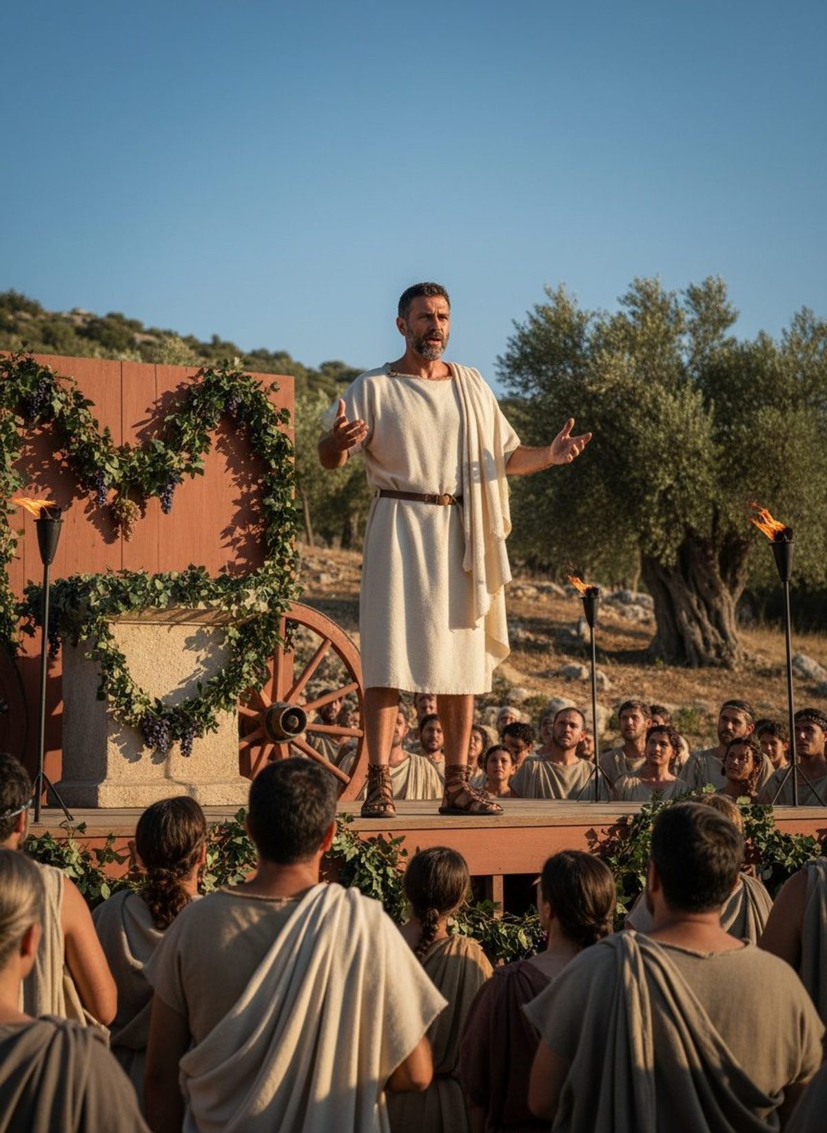 Thespis Stepped Forward. Theatre Was Born.