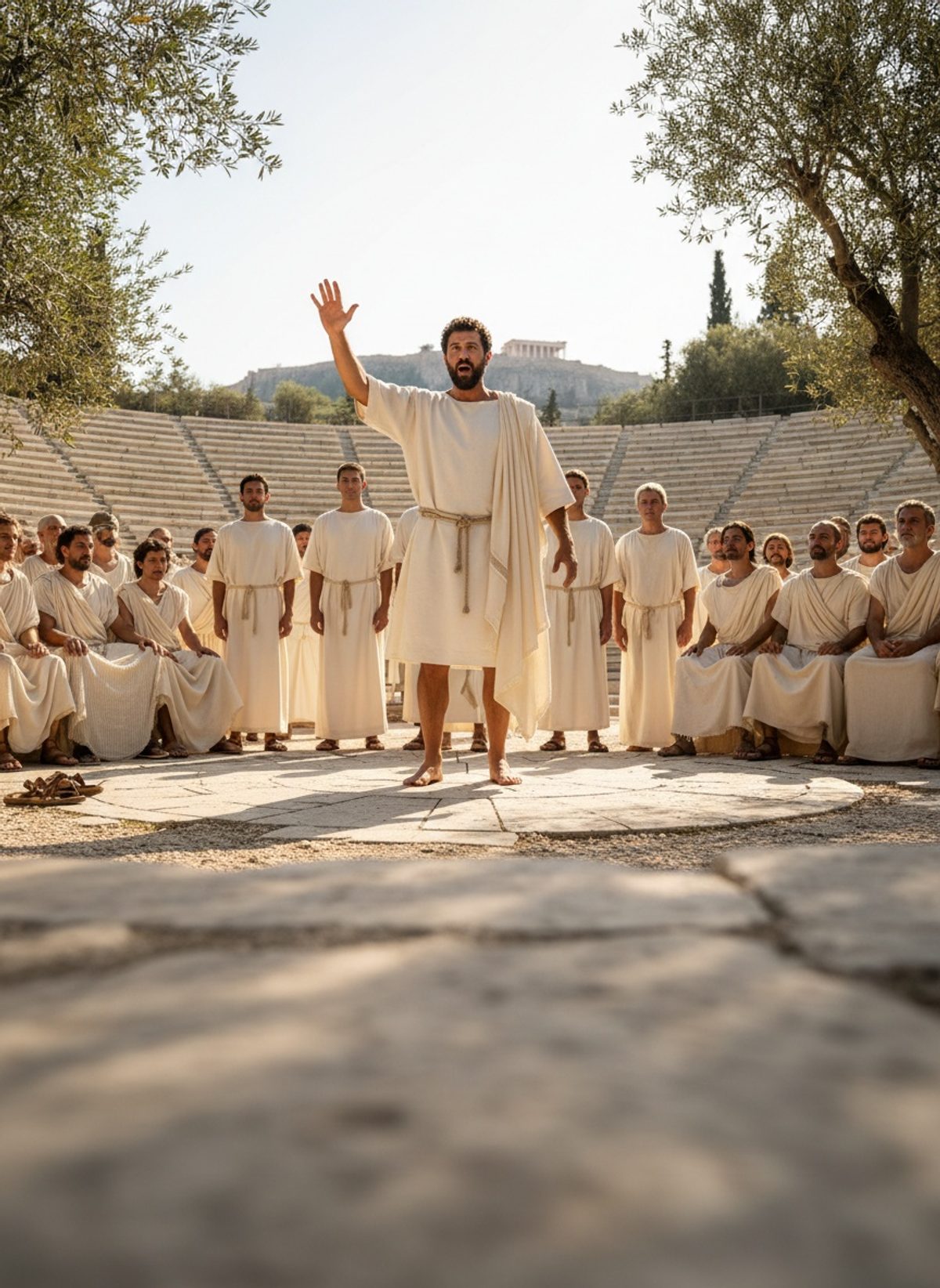 Thespis Stepped Off the Chorus. Then He Spoke Alone.