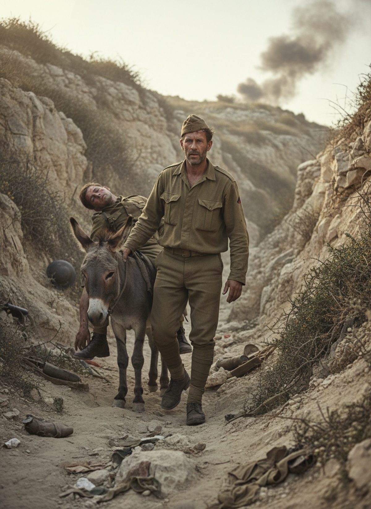 When John Simpson's Donkey Carried the Dying at Gallipoli, 1915