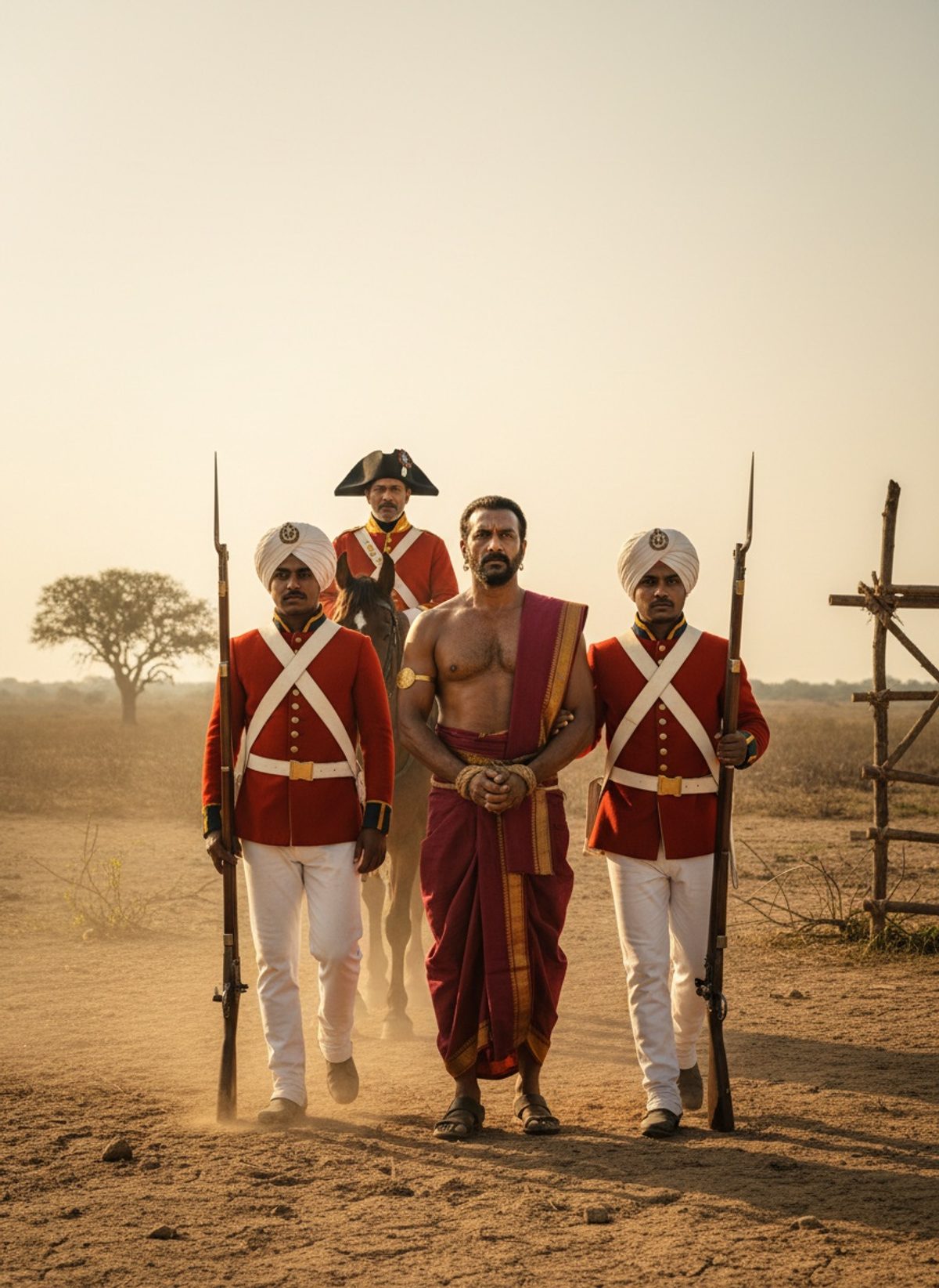 When Kattabomman Spat Defiance From the Gallows, 1799
