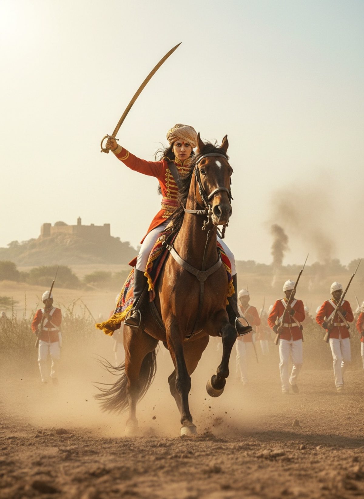 When Lakshmi Bai Charged the British Line at Gwalior, 1858