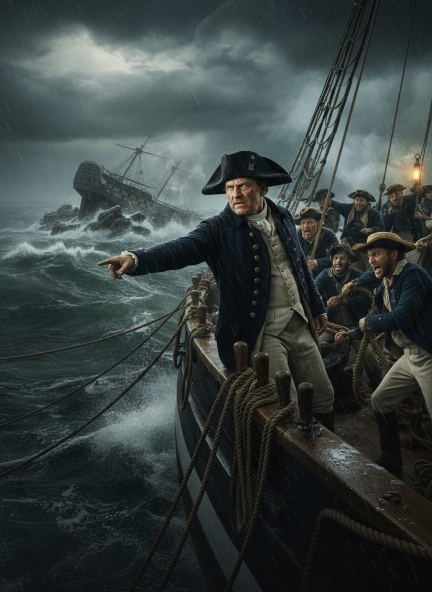 When Pellew Sailed Into a Hurricane to Save His Enemy