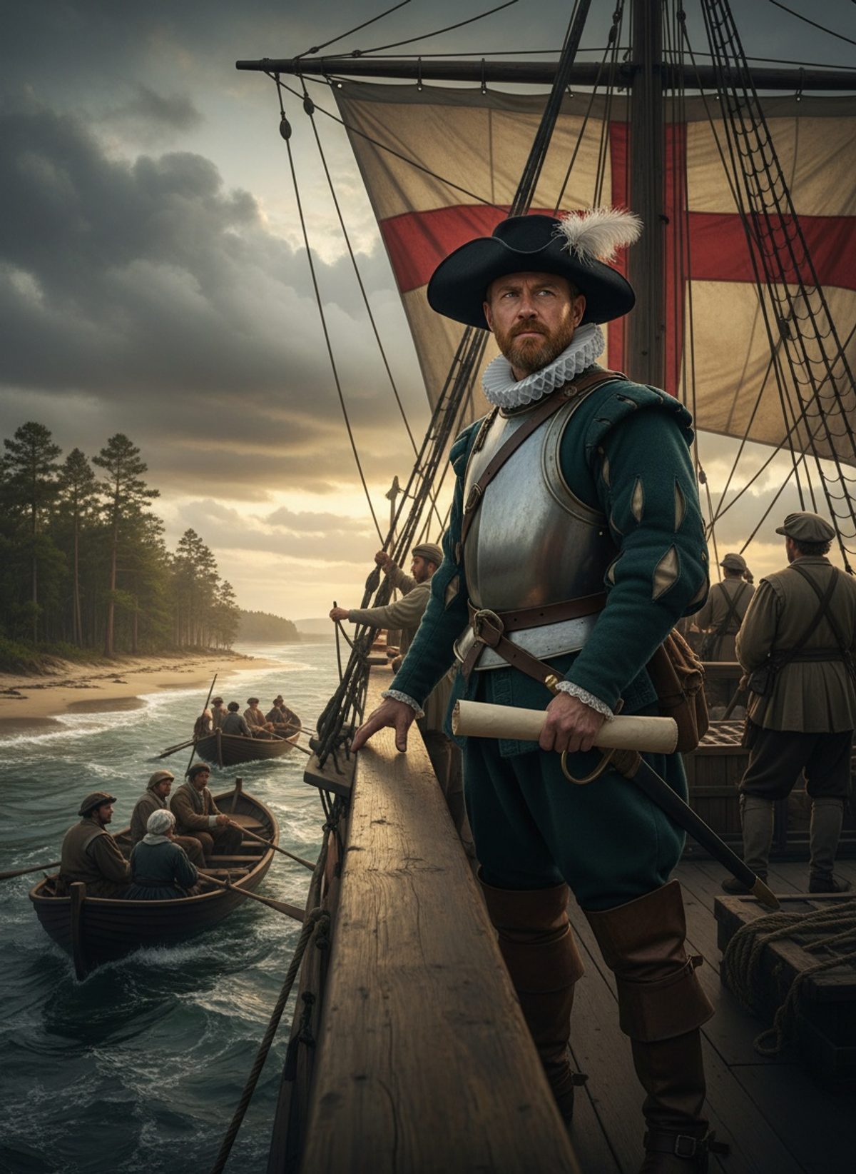 When Richard Grenville Sailed Into the Storm, 1585