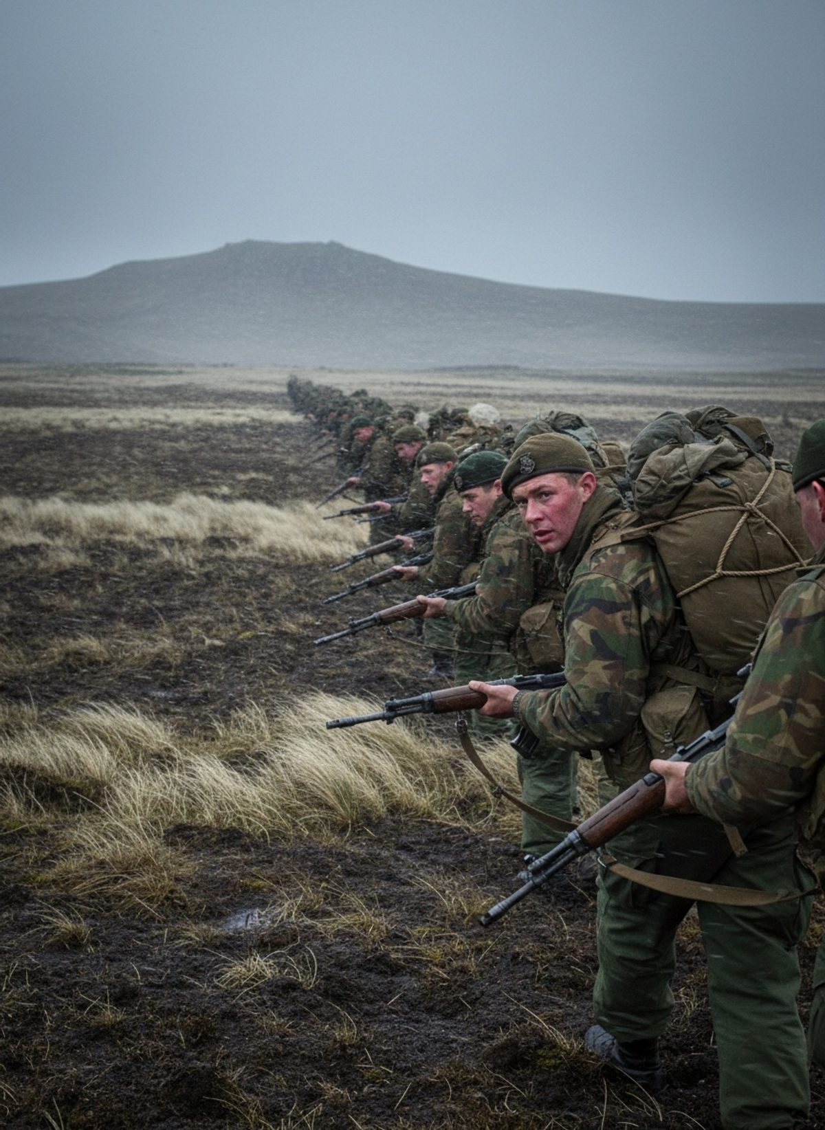When the Royal Marines Yomped 56 Miles Across East Falkland, 1982