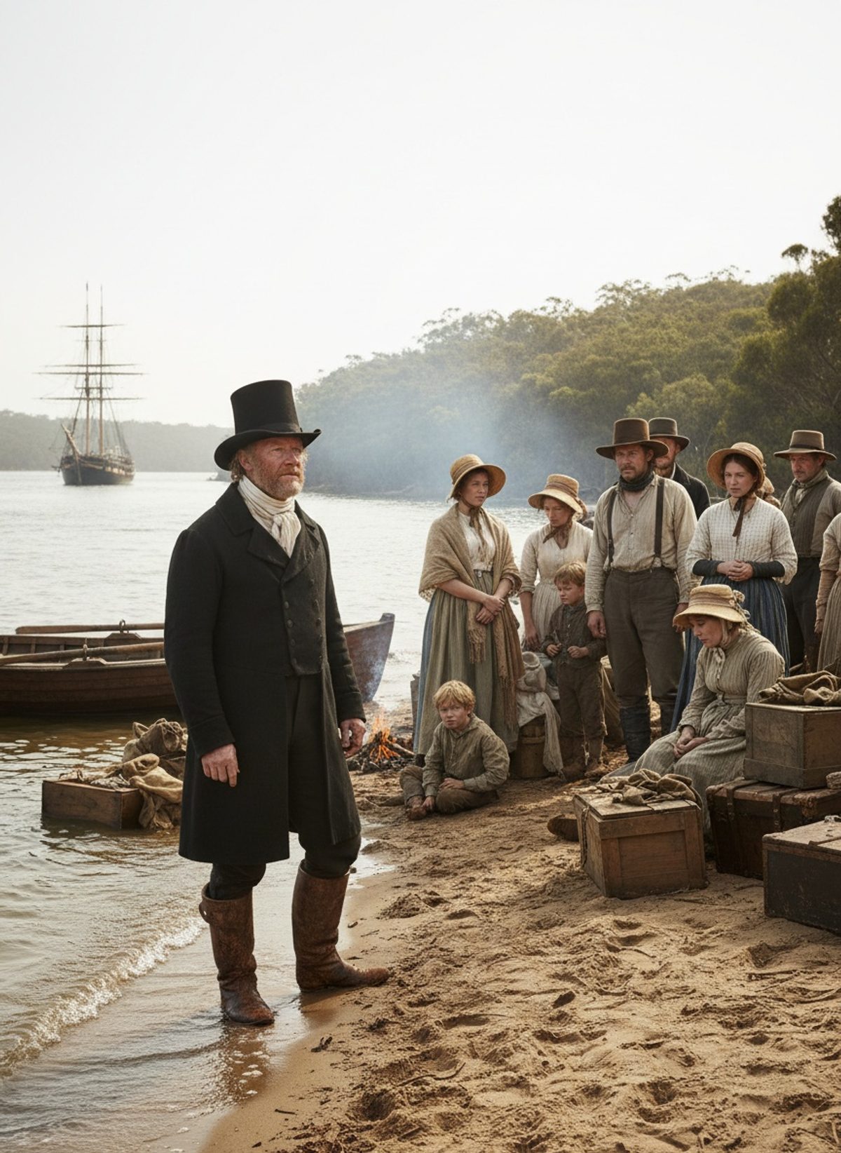 When Thomas Peel's Settlers Landed at Swan River, 1830