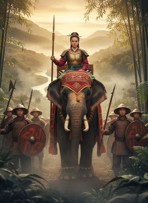 Lady Triệu Rose From the Rice Fields. Vietnam Trembled.