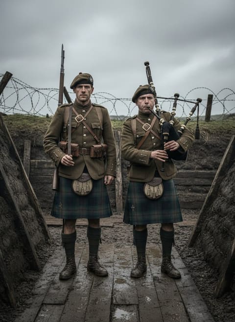 The Highlanders Charged in Kilts. Germany Never Forgot It.