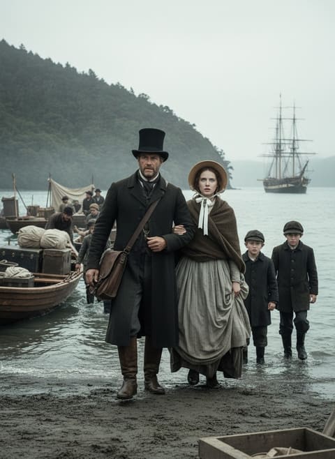 When Edward Wakefield's Dream Colony Rose From the Sea, 1840