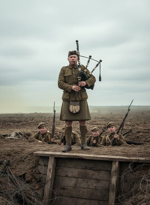 When Piper Laidlaw Played Into No Man's Land, 1915