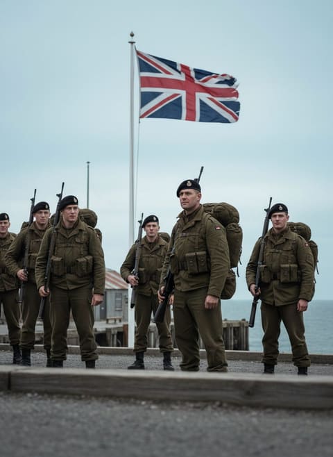 When the Last Welsh Guardsman Left Port Stanley, 1982
